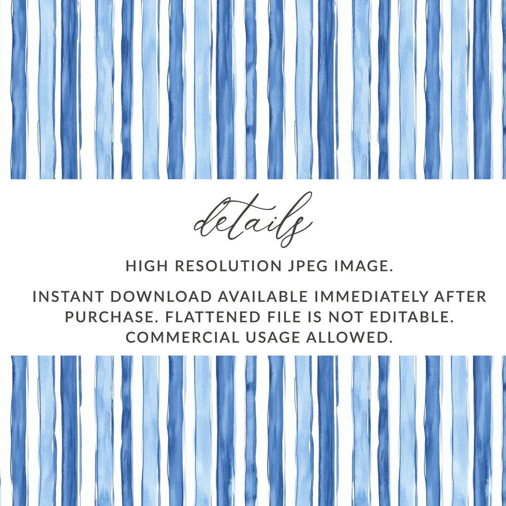 Watercolor Blue Stripes Texture Pattern Seamless Surface Digital - Moore and Mountain