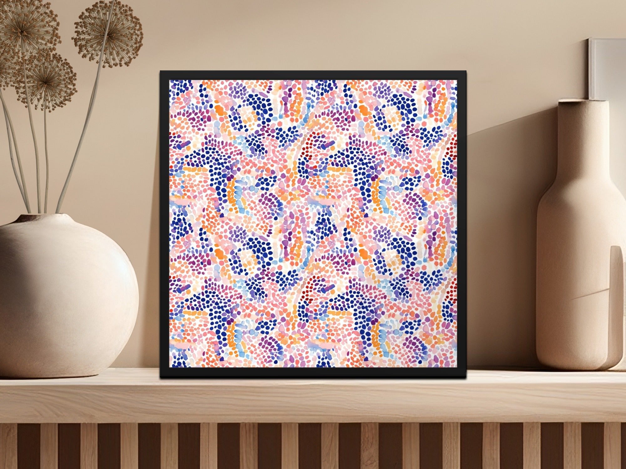 Watercolor Dot Seamless Pattern Digital, Repeating Print, Colorful Spot Design, Fabric Print, Scrapbooking, Digital Download, Background - Moore and Mountain