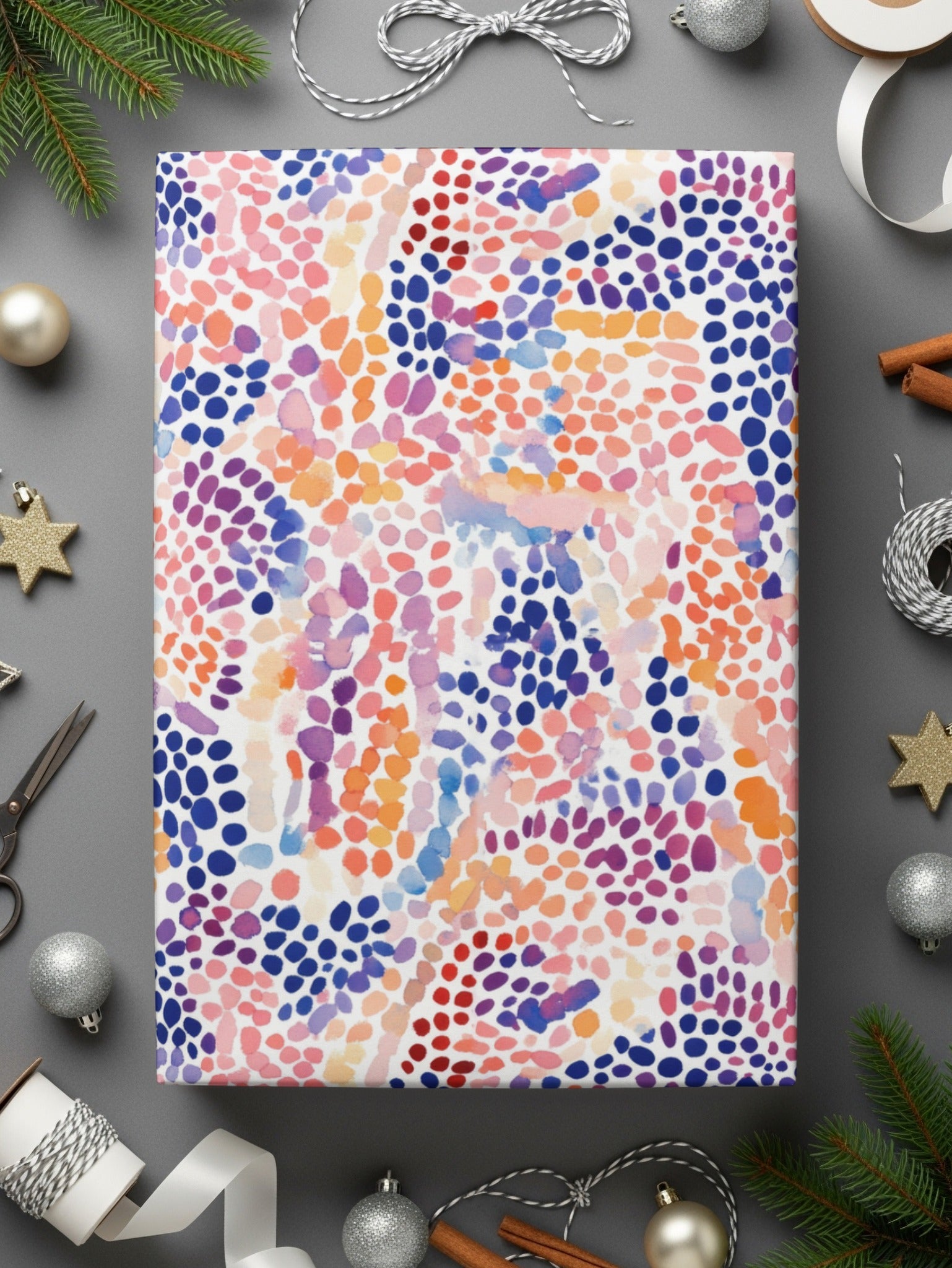 Watercolor Dot Seamless Pattern Digital, Repeating Print, Colorful Spot Design, Fabric Print, Scrapbooking, Digital Download, Background - Moore and Mountain