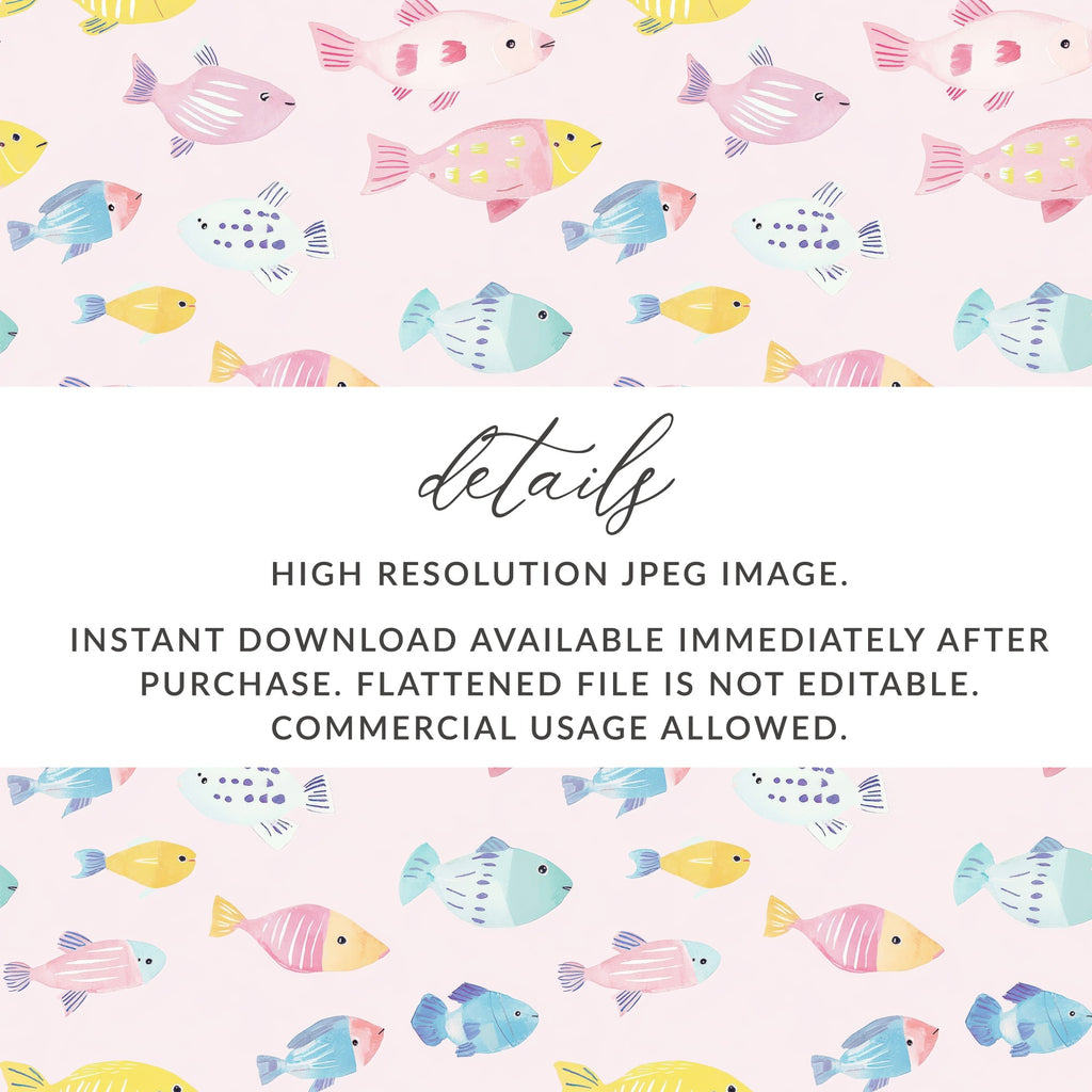 Colorful Fish Pattern High Resolution JPEG Download