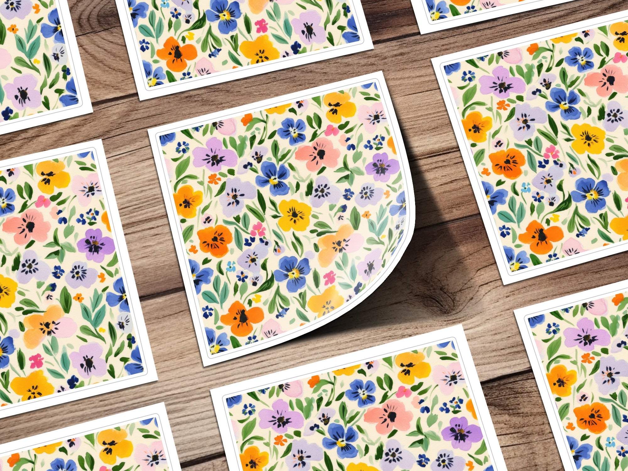 Vibrant Floral Pattern with Colorful Flowers Product