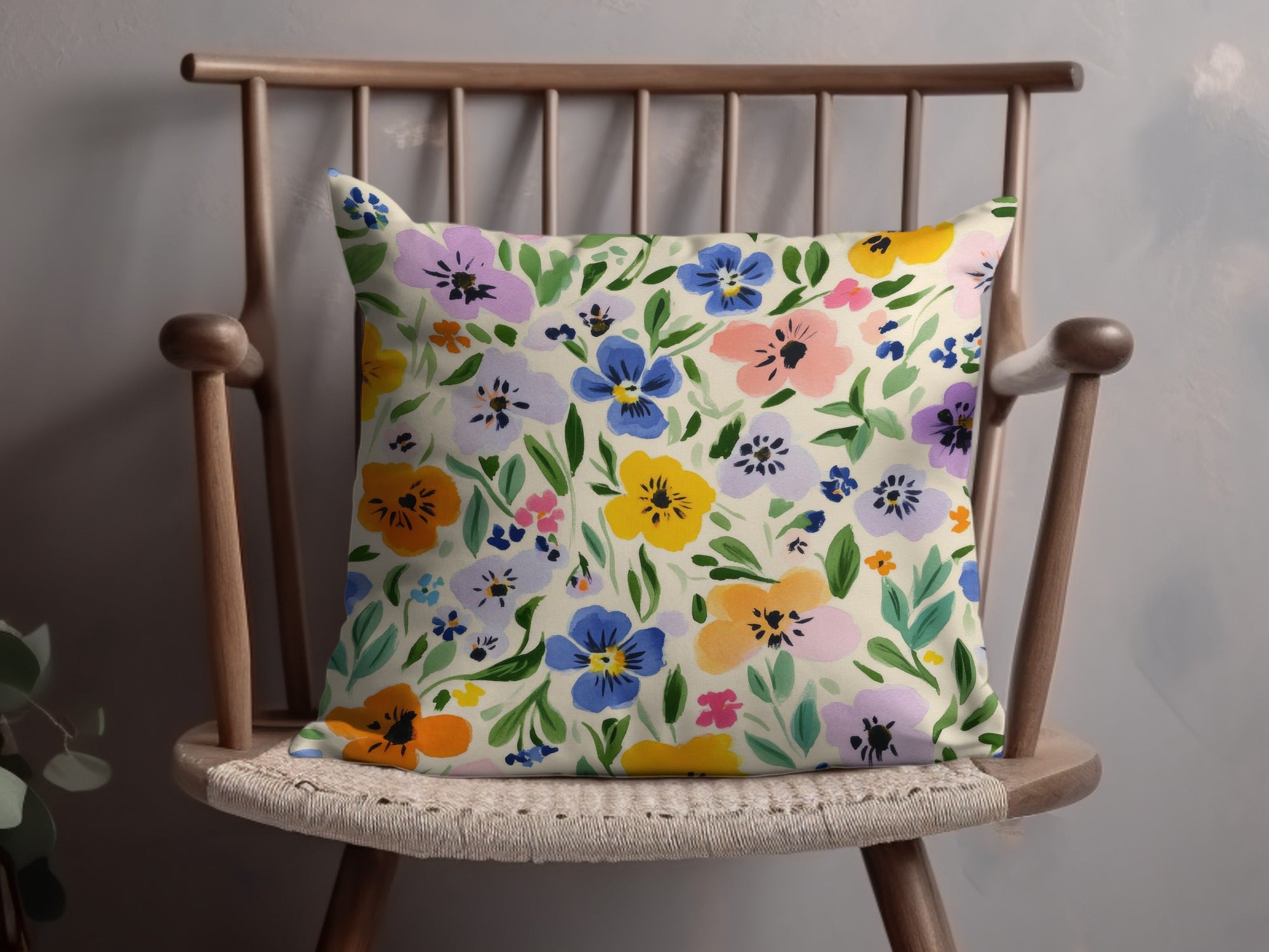 Colorful Floral Pattern Decorative Pillow product