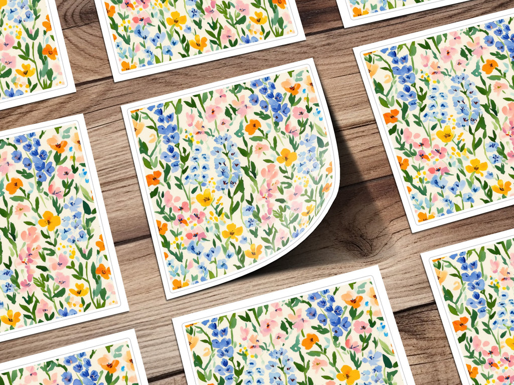 Colorful Floral Pattern Greeting Card Product
