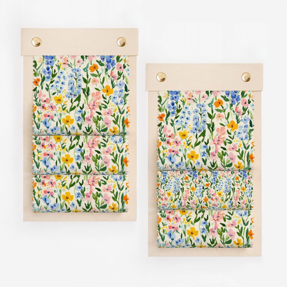 Colorful Floral Printed Fabric Swatches Floral Pattern