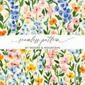 Colorful Floral Seamless Pattern by Moore & Mountain