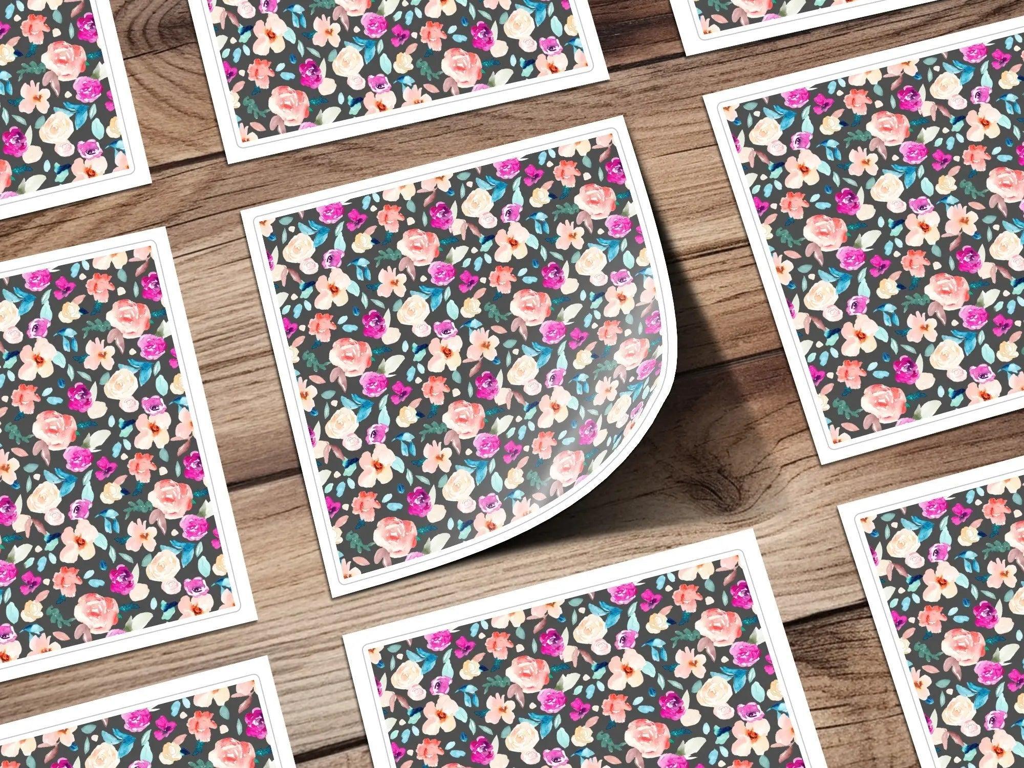 Watercolor Floral Seamless Pattern Digital, Flower Repeat Pattern Paper, Watercolor Roses Digital Paper, Fabric Pattern Digital - Moore and Mountain