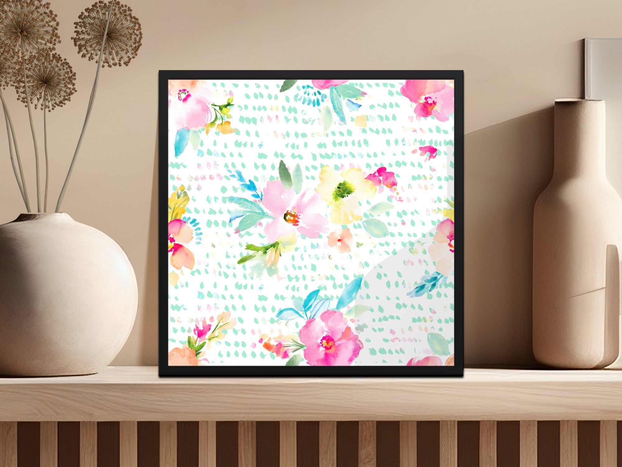 Watercolor Floral Seamless Pattern Digital, Pink Flower Repeat Pattern Digital, Spring Floral Design Digital, Pastel Floral Download - Moore and Mountain
