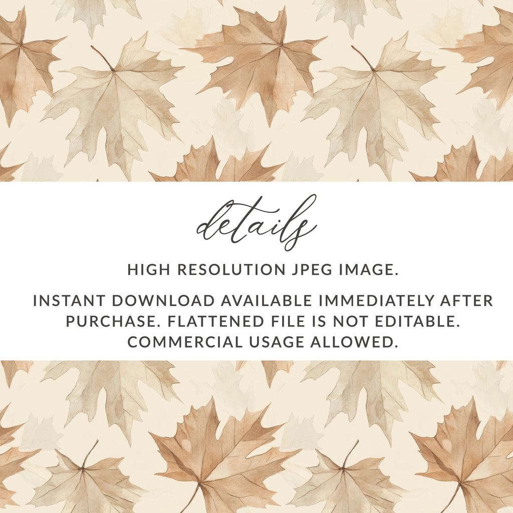 Watercolor Leaves Autumnal Arrangement Graphic Style Digital - Moore and Mountain