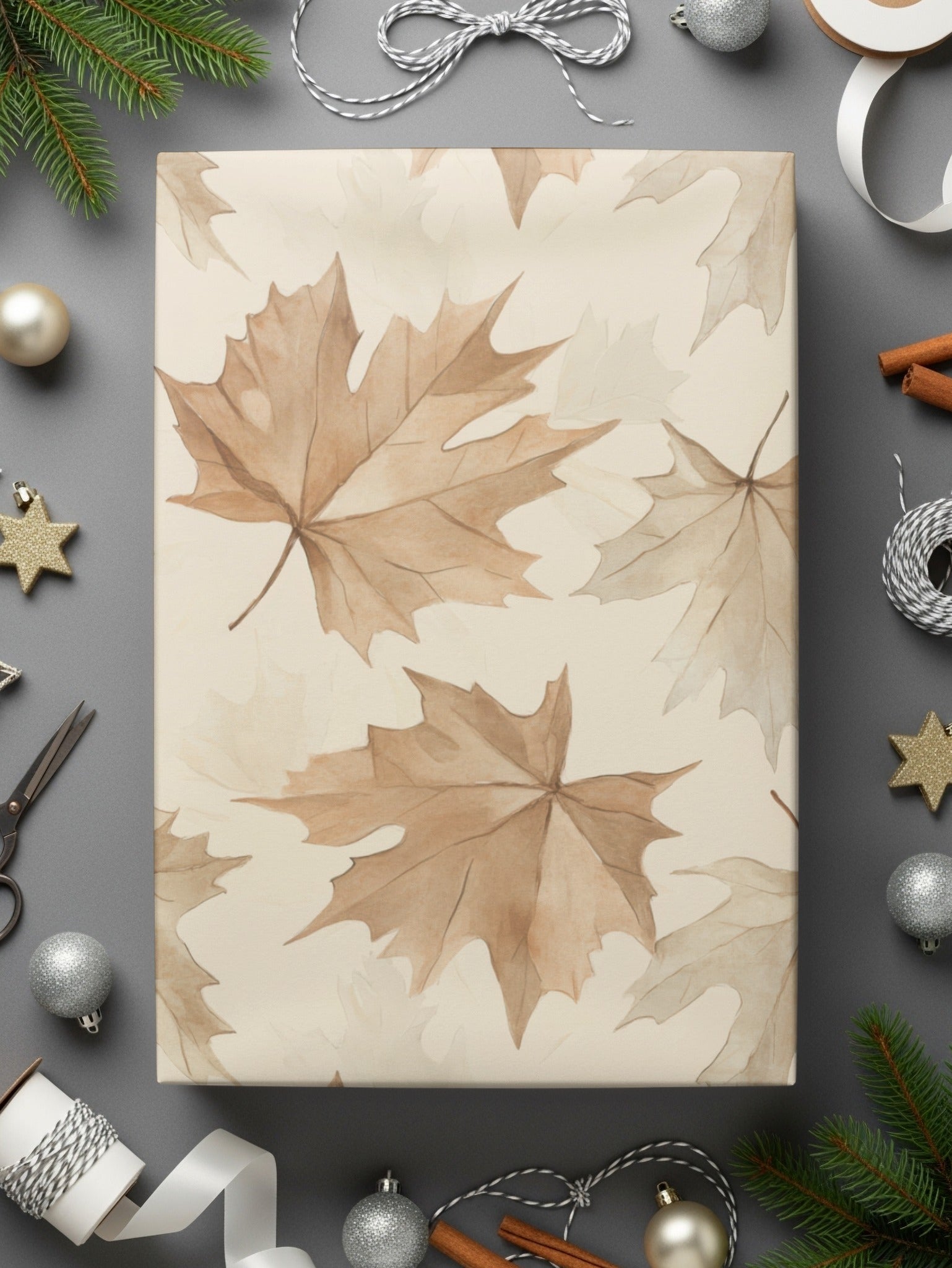 Watercolor Leaves Autumnal Arrangement Graphic Style Digital - Moore and Mountain