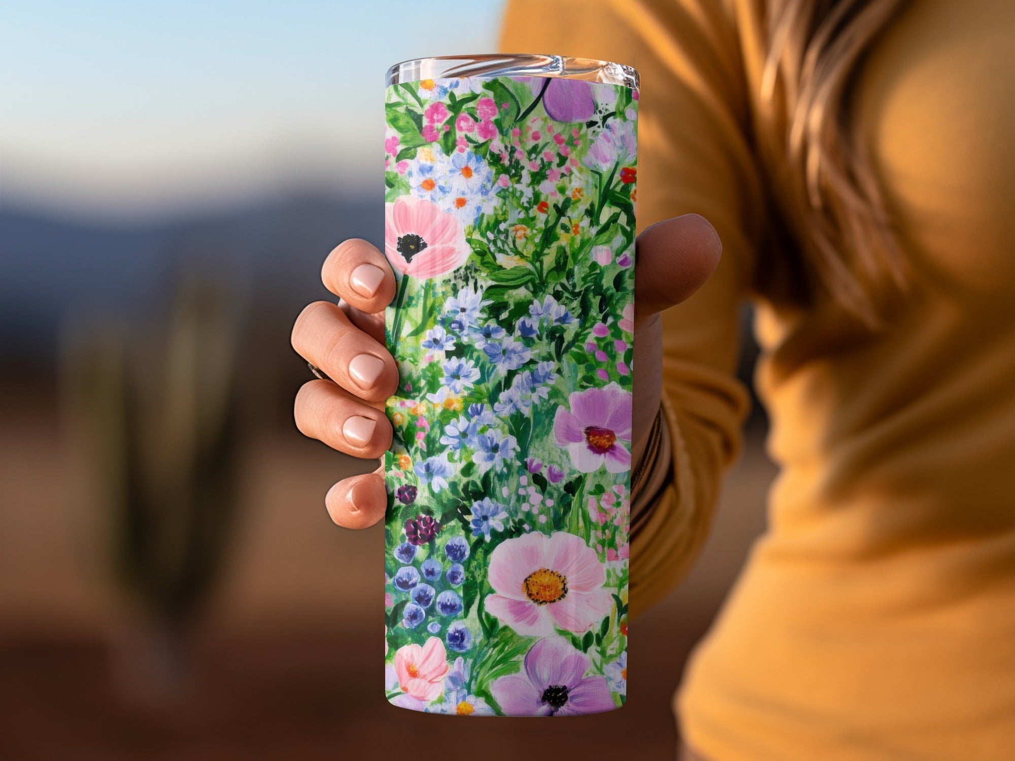 Watercolor Spring Floral Garden Pattern Seamless Delicate Flower Digital - Moore and Mountain