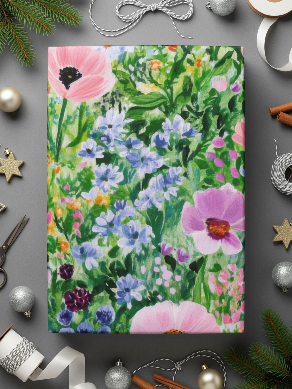 Watercolor Spring Floral Garden Pattern Seamless Delicate Flower Digital - Moore and Mountain