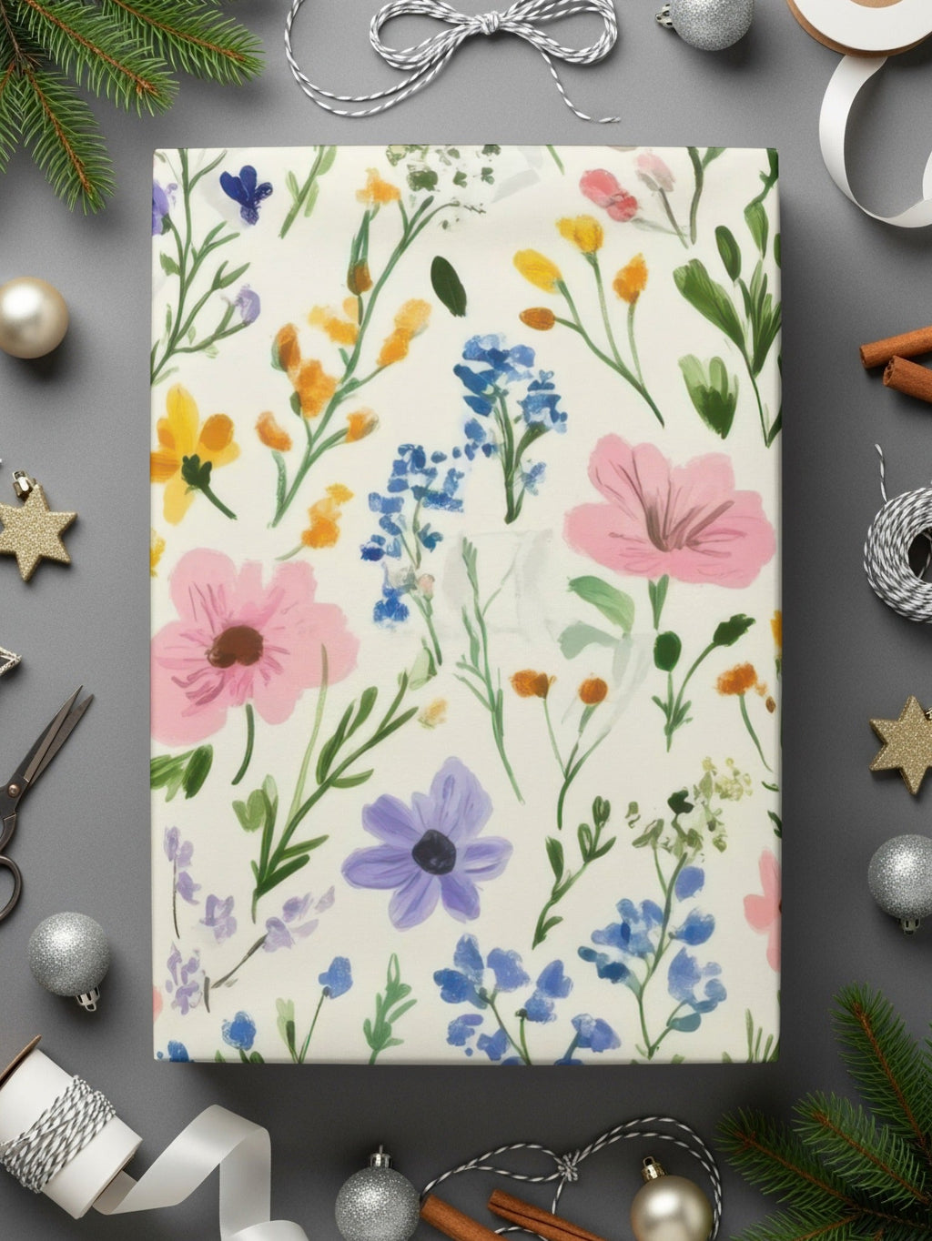 Whimsical Floral Pattern Design with Watercolor Effect - Moore and Mountain