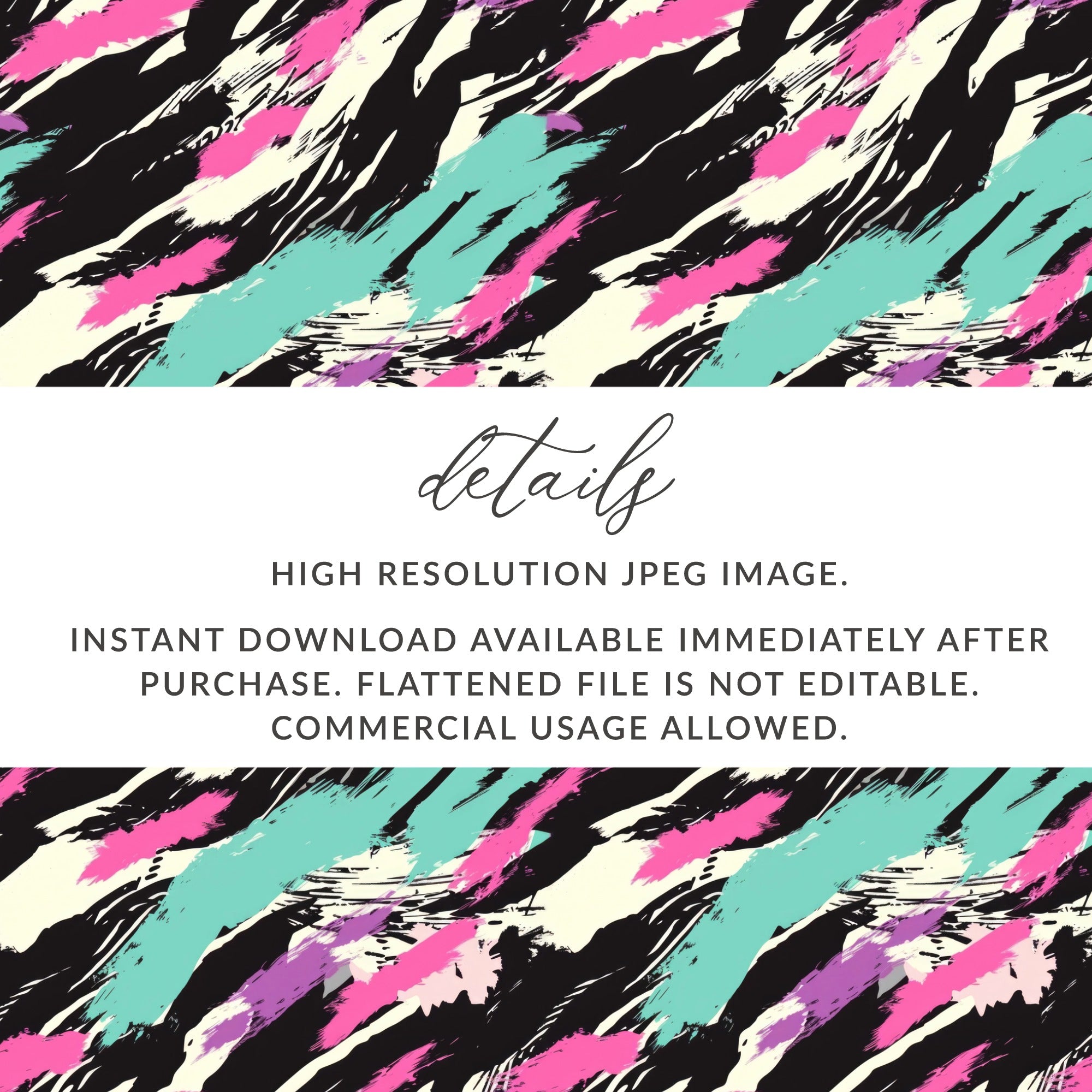 Colorful Abstract Brush Strokes High Resolution JPEG Image