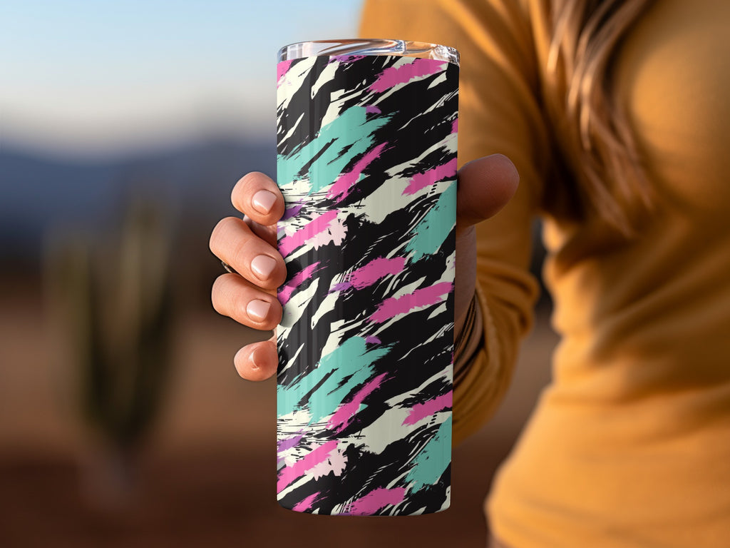 Abstract Colorful Pattern Tall Tumbler Drinkware Product