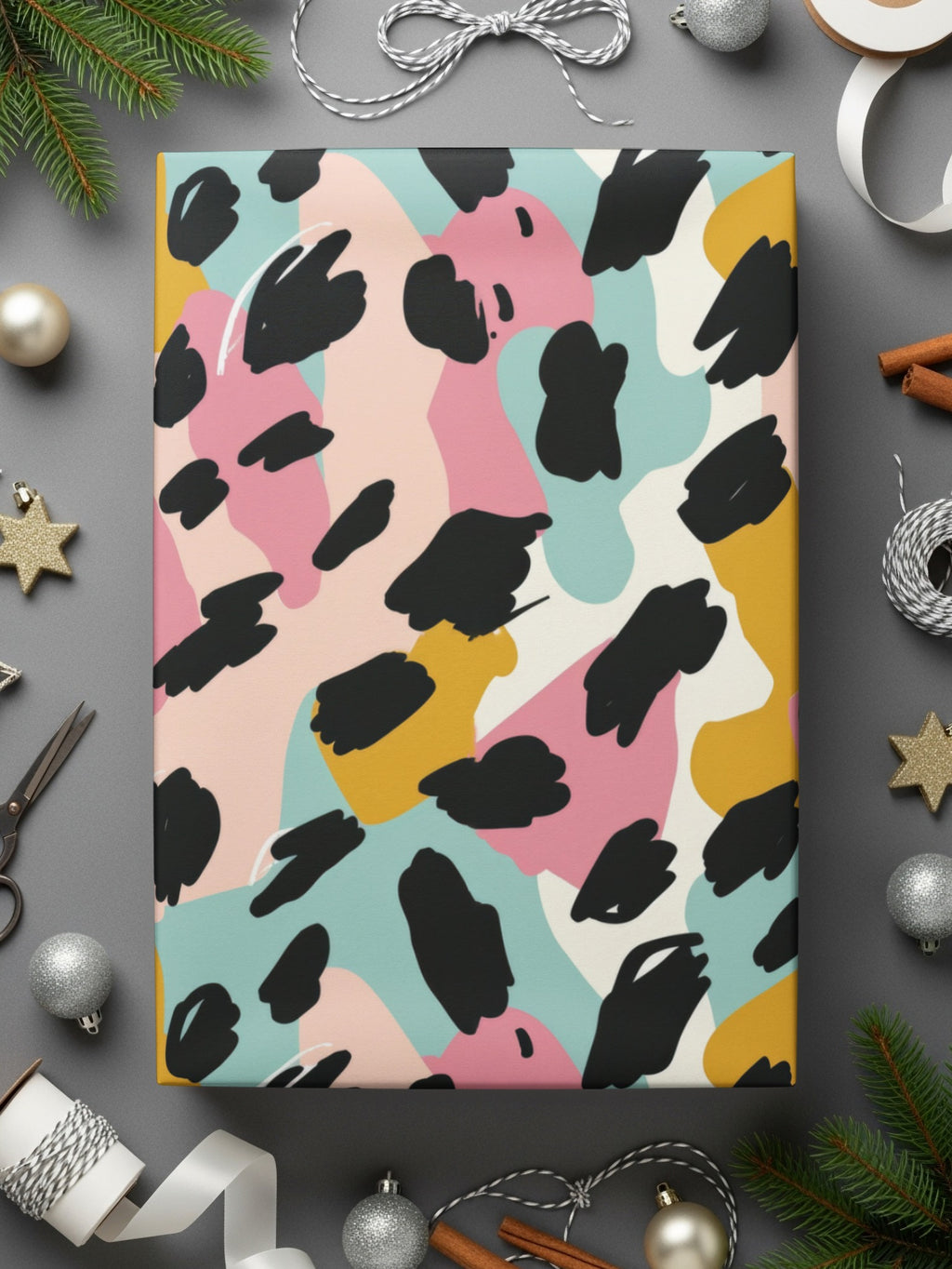 Vibrant Abstract Design Wrapping Paper Holiday Gift