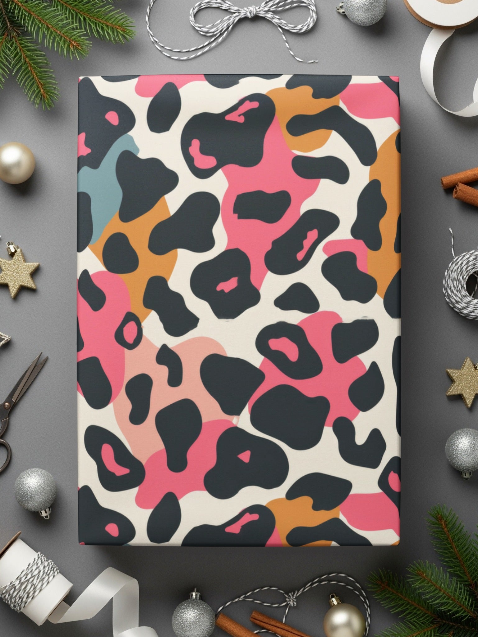 Colorful Abstract Animal Print Wrapping Paper Sheets
