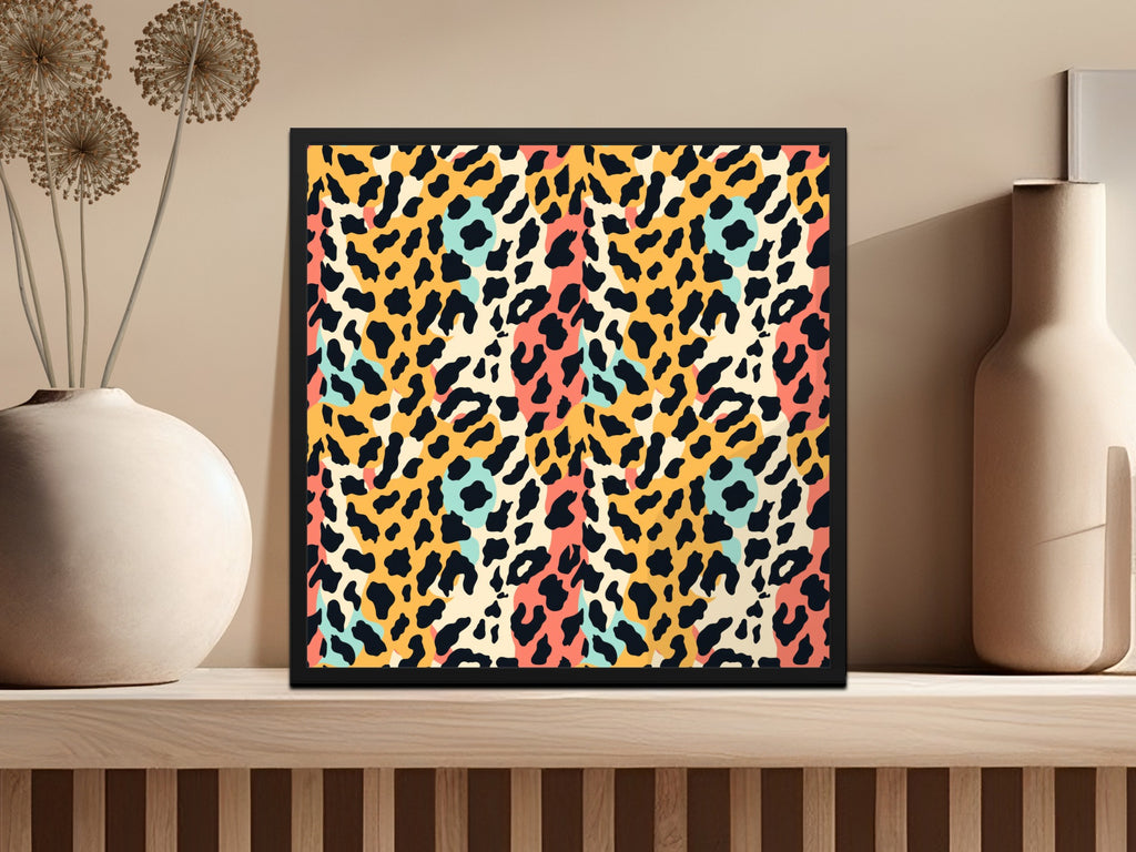 Colorful Leopard Print Design Wall Art Product
