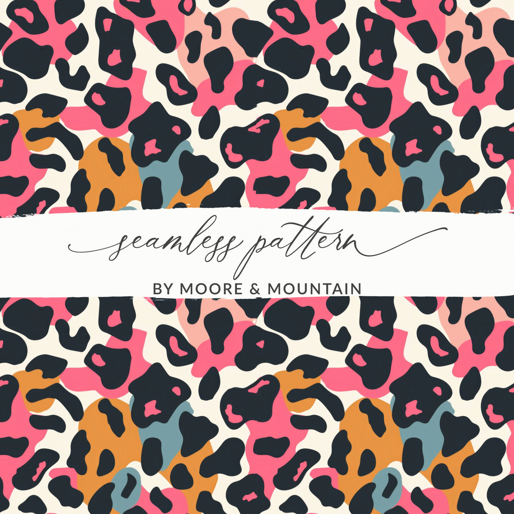 Vibrant Leopard Print Seamless Pattern for Bold Designs
