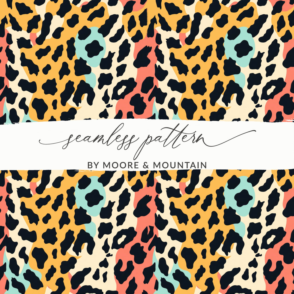 Vibrant Animal Print Seamless Pattern by Moore Mountain