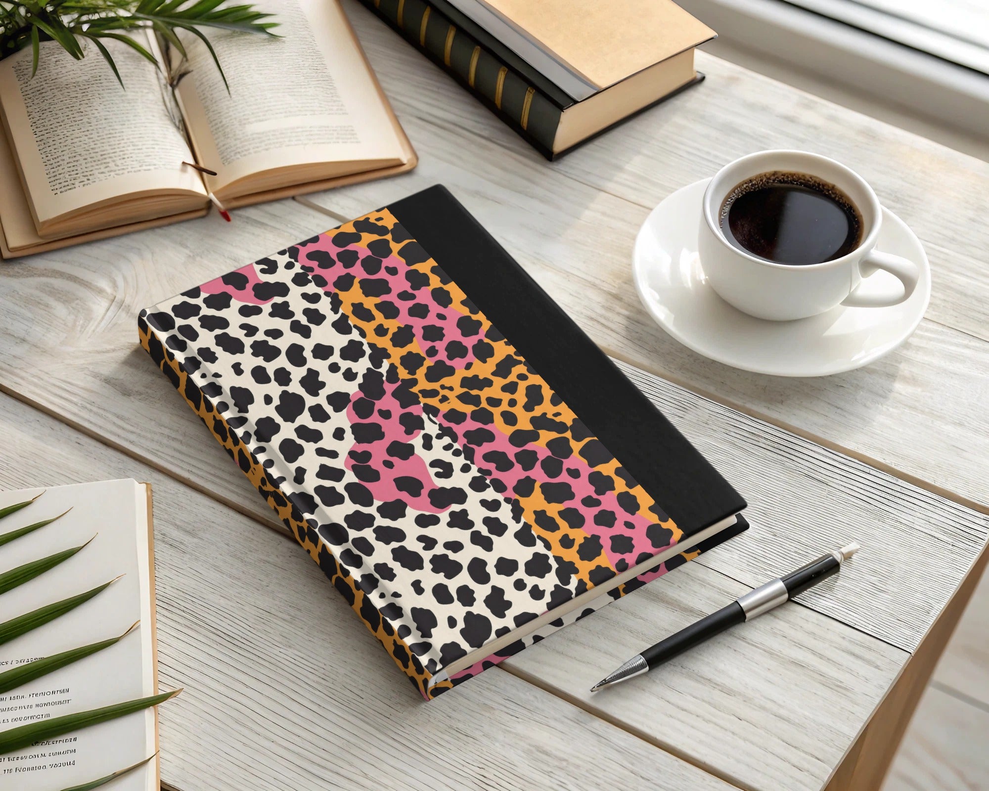 Vibrant Leopard Print Journal Notebook for Creative Writing