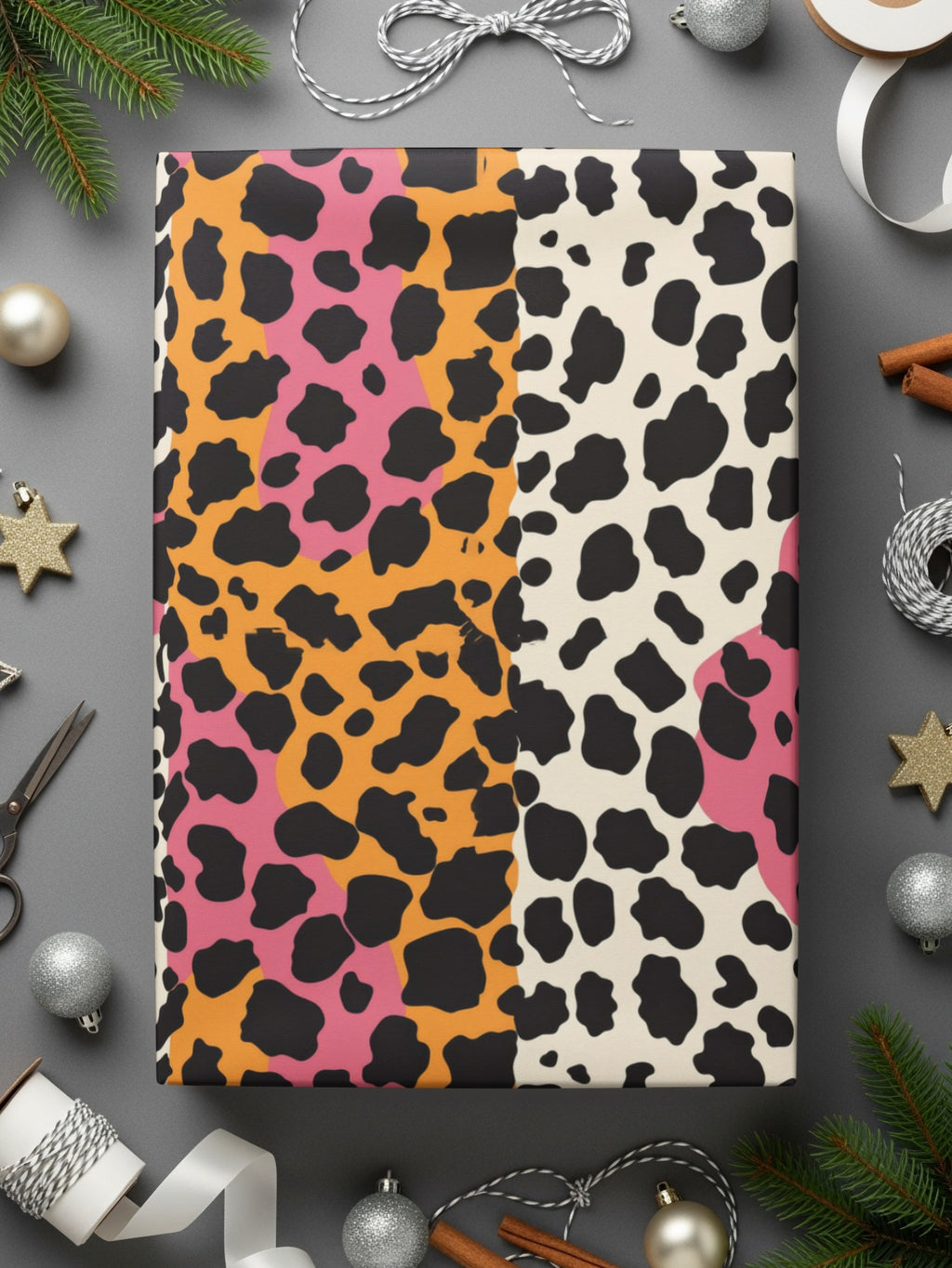 Colorful Animal Print Wrapping Paper Gift Packaging