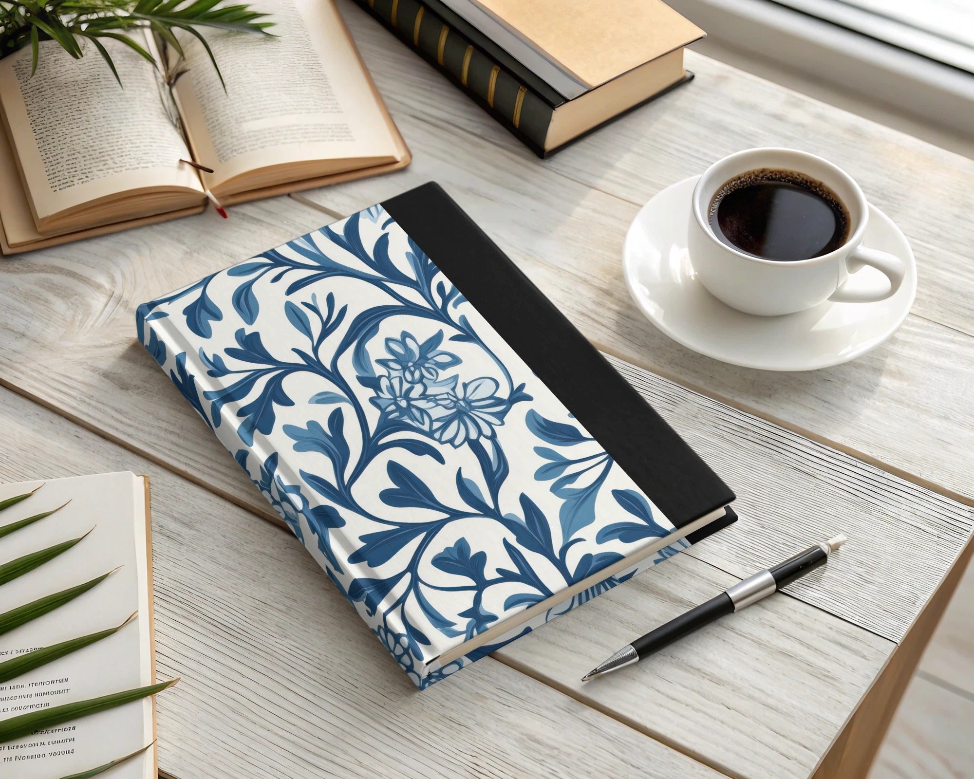 William Morris Blue Seamless Pattern Blue and White Digital - Moore and Mountain