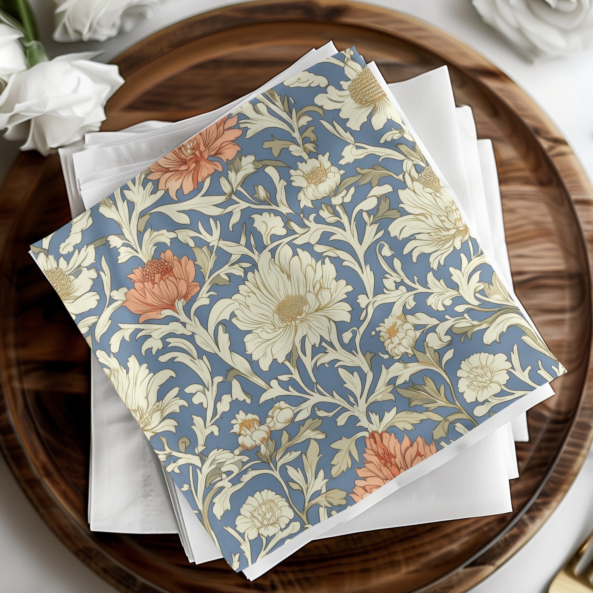 William Morris Print Light Vines Seamless Floral Background Digital - Moore and Mountain