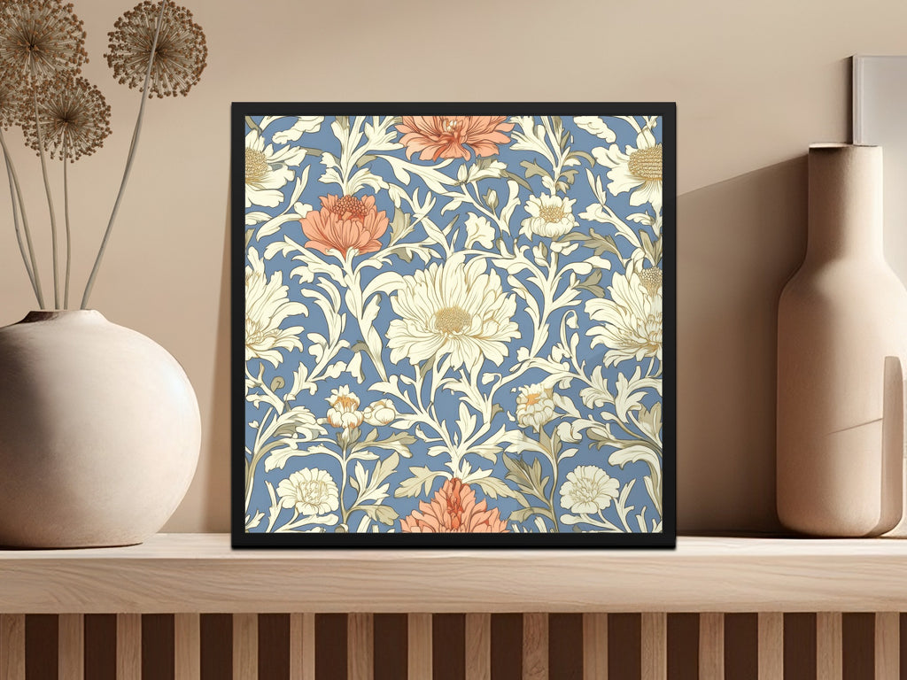 William Morris Print Light Vines Seamless Floral Background Digital - Moore and Mountain