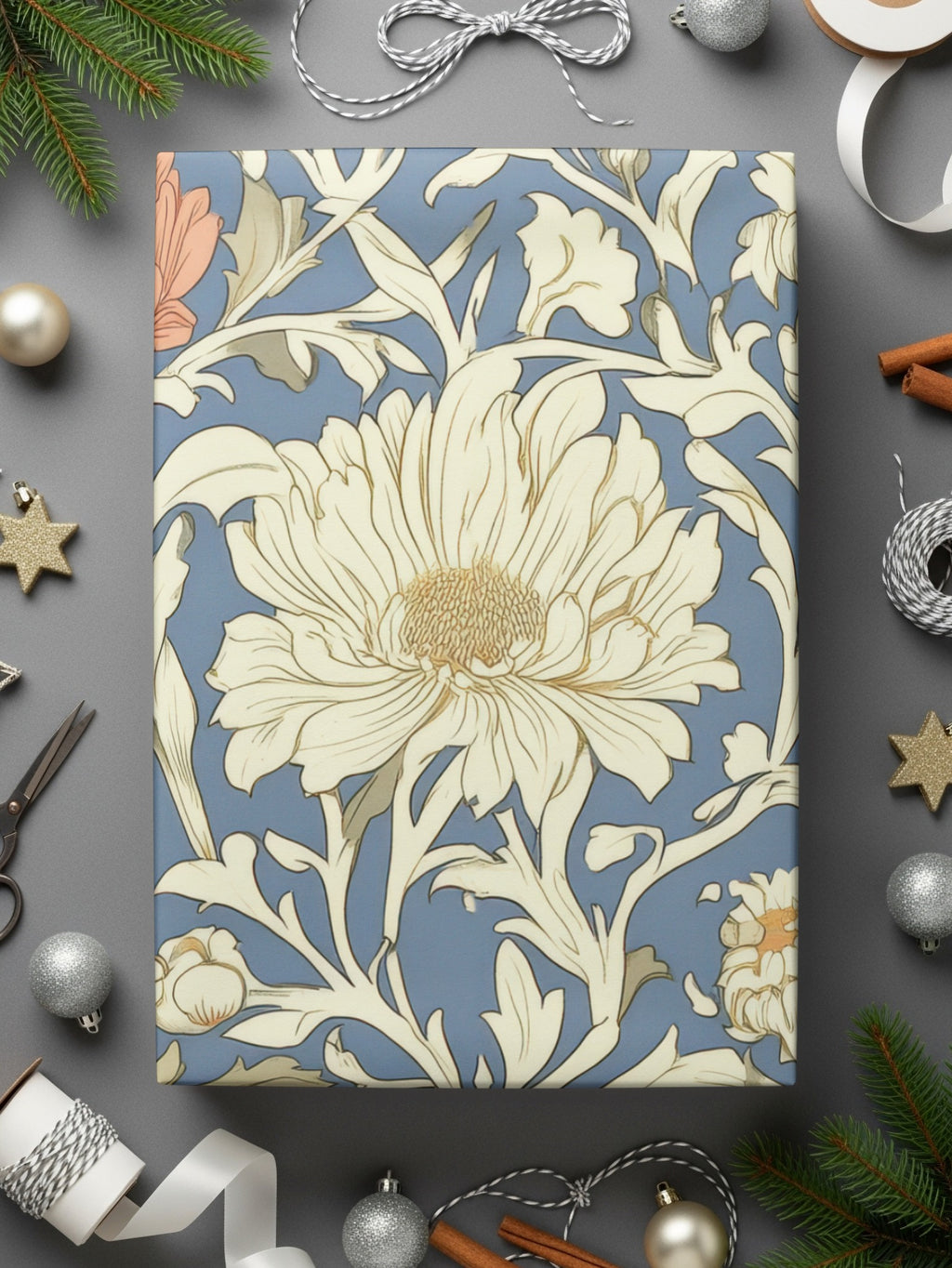 William Morris Print Light Vines Seamless Floral Background Digital - Moore and Mountain