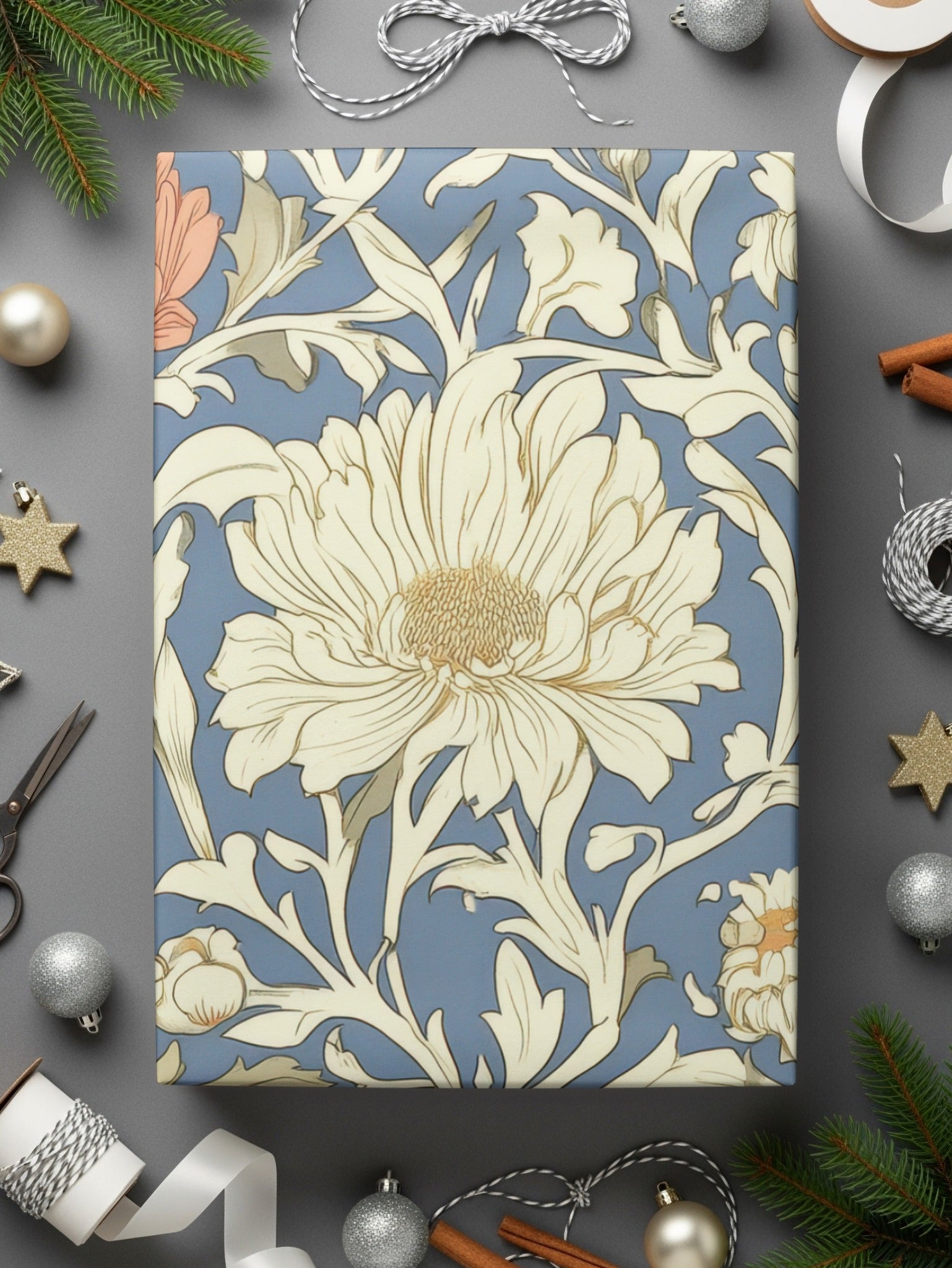 William Morris Print Light Vines Seamless Floral Background Digital - Moore and Mountain