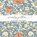 William Morris Print Light Vines Seamless Floral Background Digital - Moore and Mountain