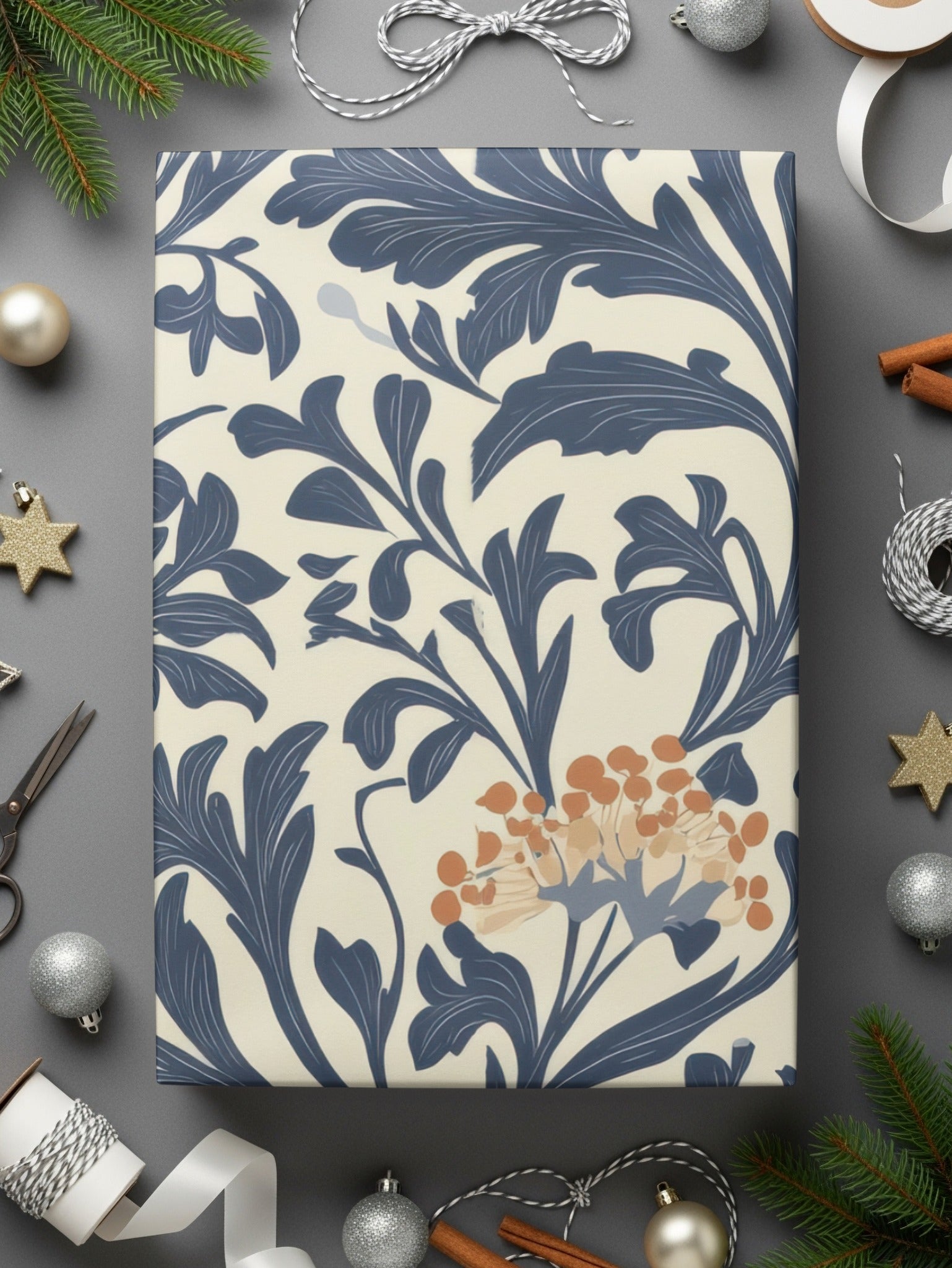 William Morris Seamless Vines Background Dark For Commercial Use - Moore and Mountain