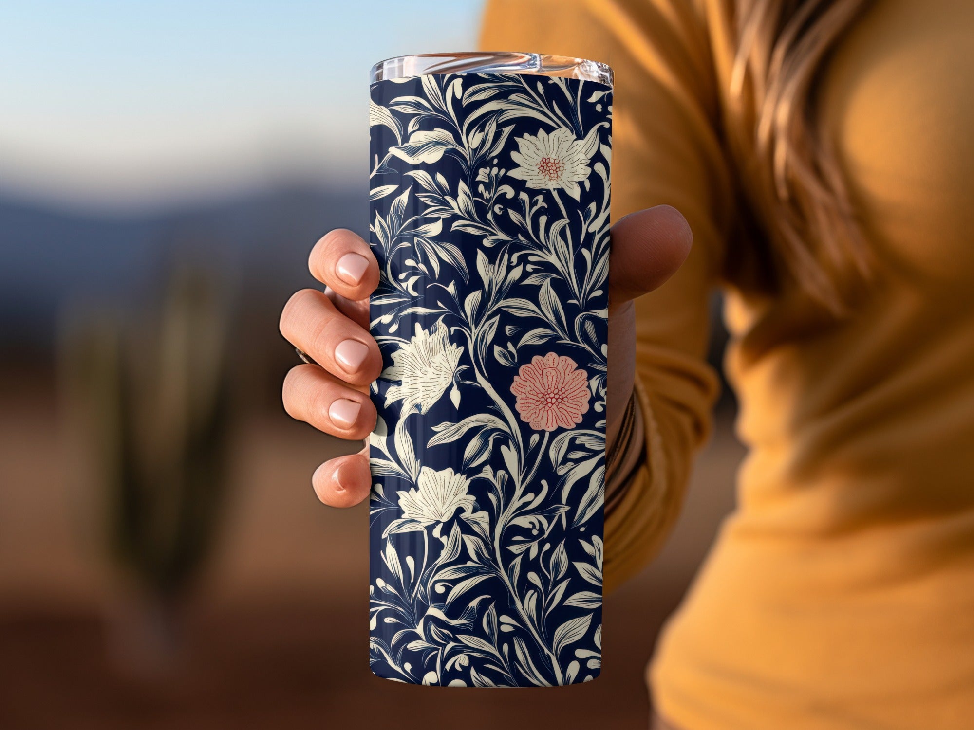 William Morris Strawberry Thief Pattern Blue White Coral Digital - Moore and Mountain