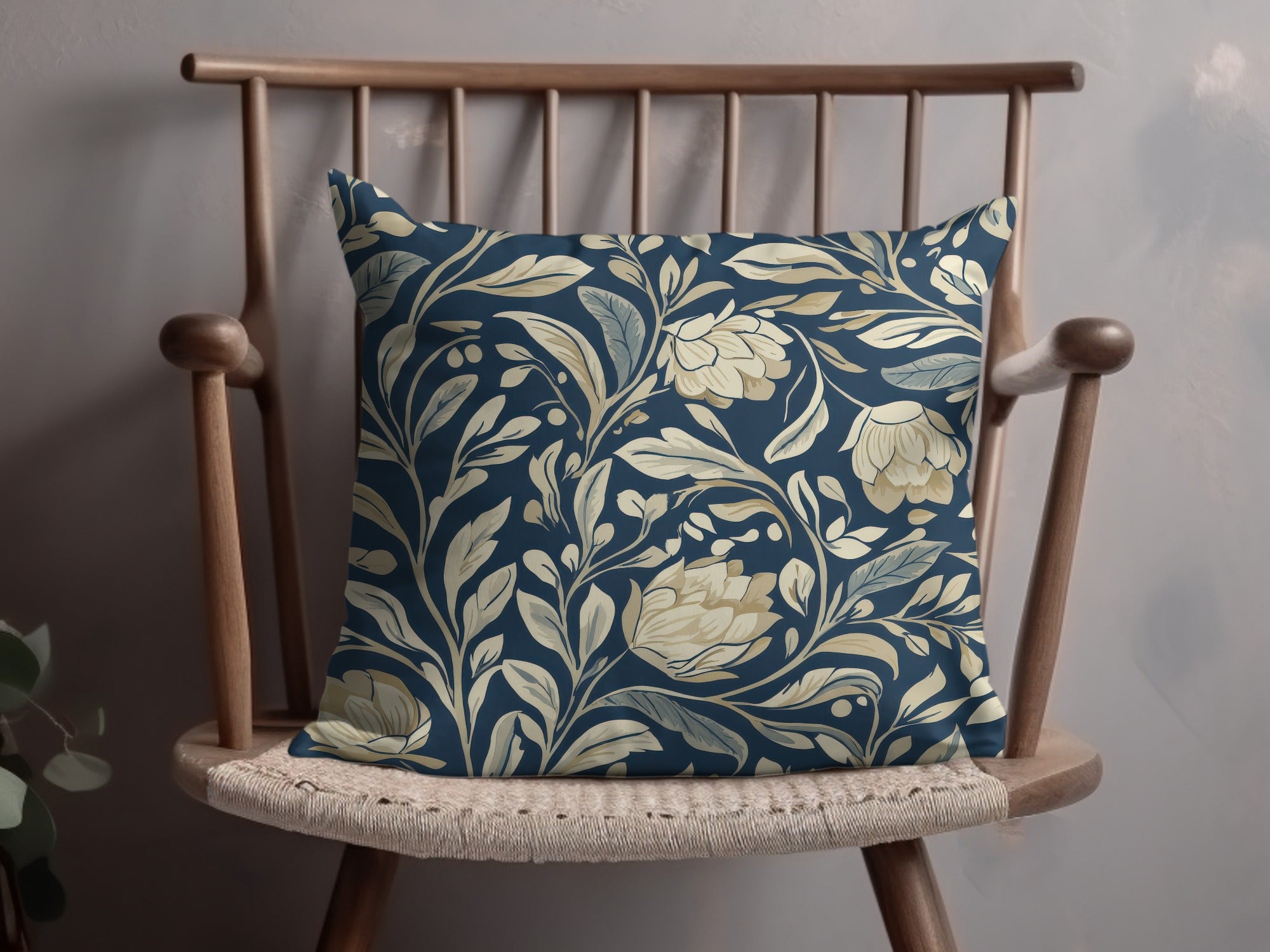 William Morris Vines Background Dark Floral Pattern Digital - Moore and Mountain