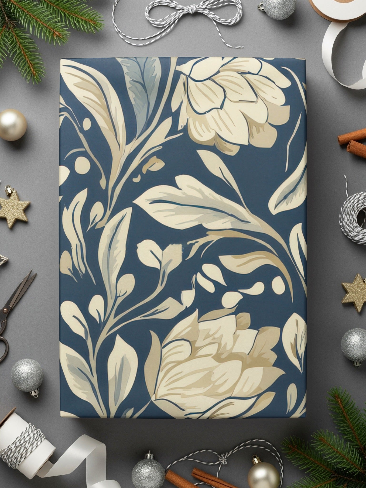 William Morris Vines Background Dark Floral Pattern Digital - Moore and Mountain