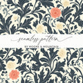 William Morris Vines Background with Dark Colors Digital - Moore and Mountain