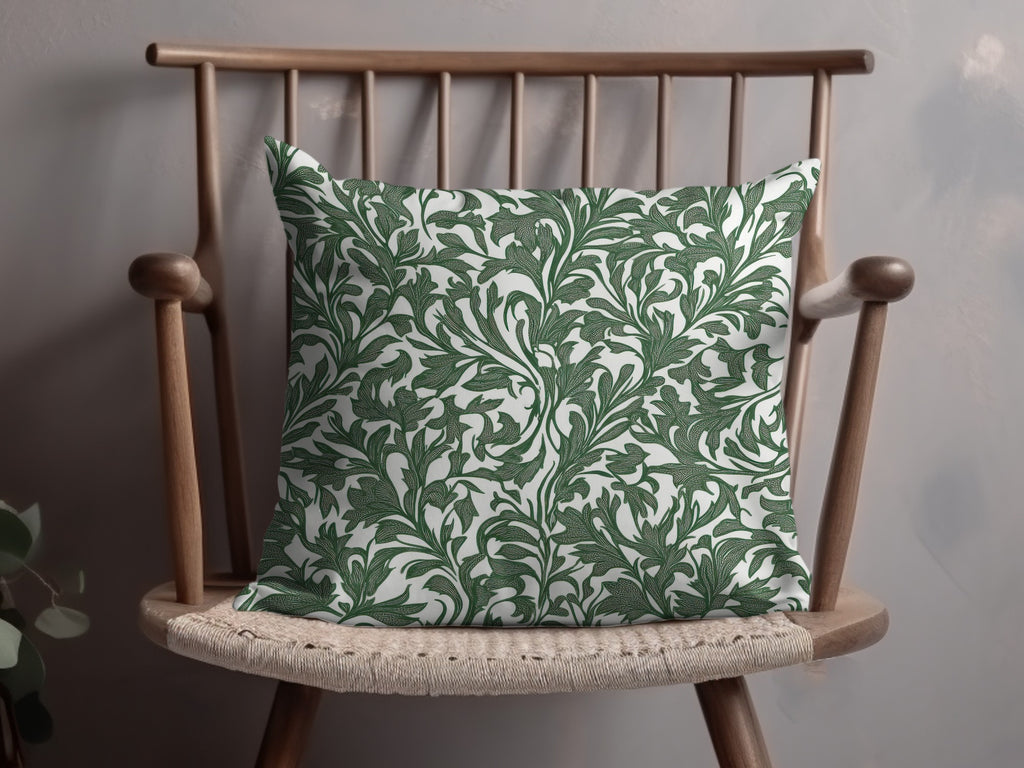 Willow Branches William Morris Seamless Vines Background Dark Green Vines Digital - Moore and Mountain