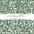 Willow Branches William Morris Seamless Vines Background Dark Green Vines Digital - Moore and Mountain