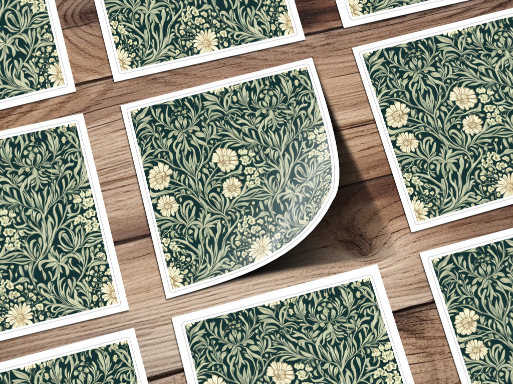 Willow Leaves William Morris Seamless Pattern Digital - Moore and Mountain