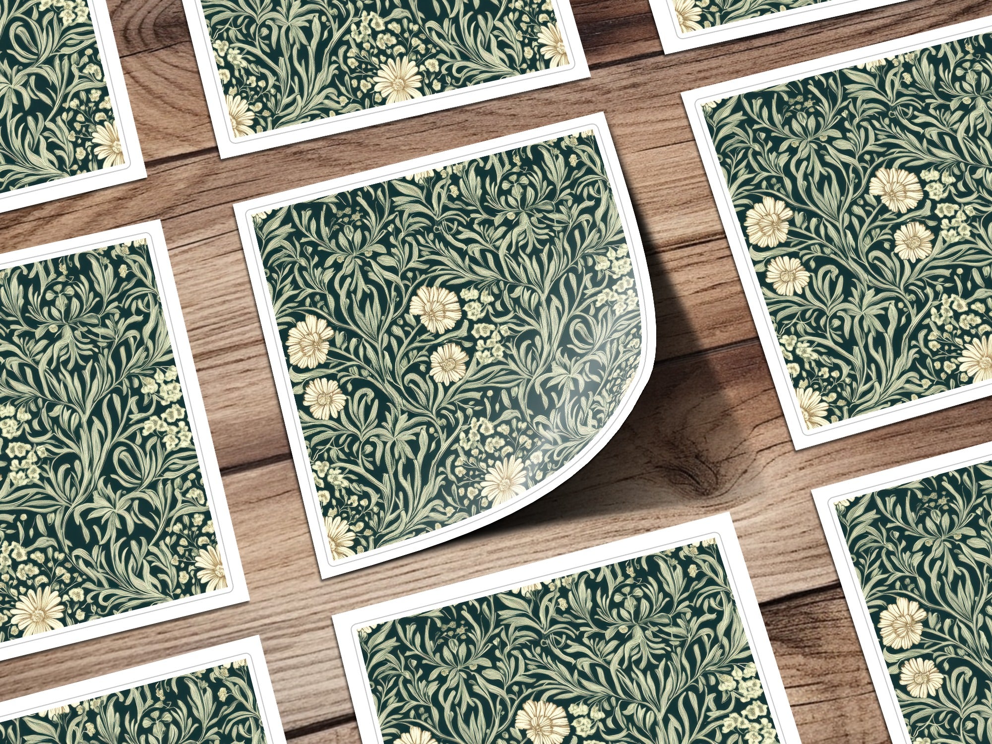 Willow Leaves William Morris Seamless Pattern Digital - Moore and Mountain