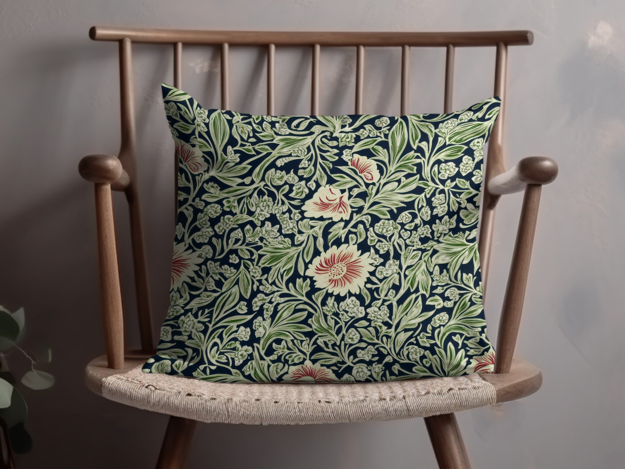Willow leaves William Morris Larkspur Print Seamless Pattern Digital - Moore and Mountain