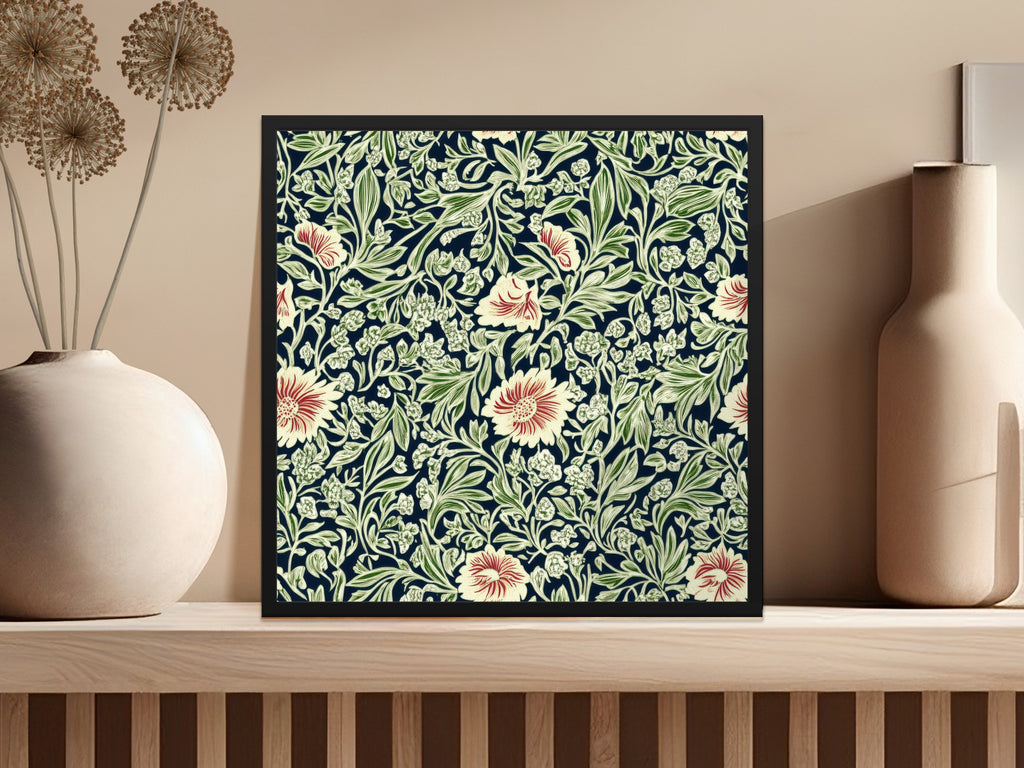 Willow leaves William Morris Larkspur Print Seamless Pattern Digital - Moore and Mountain