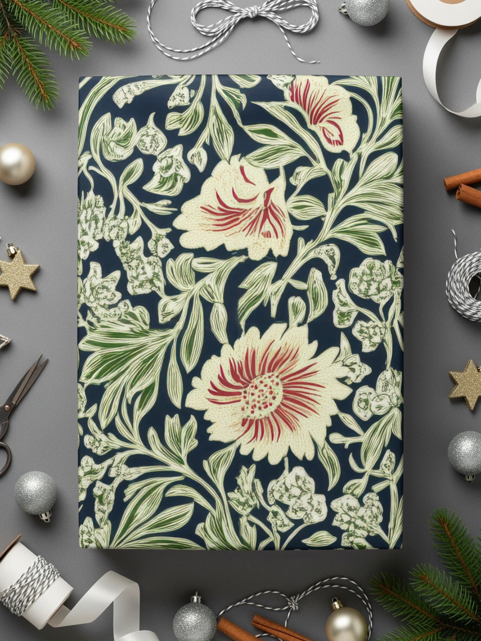 Willow leaves William Morris Larkspur Print Seamless Pattern Digital - Moore and Mountain