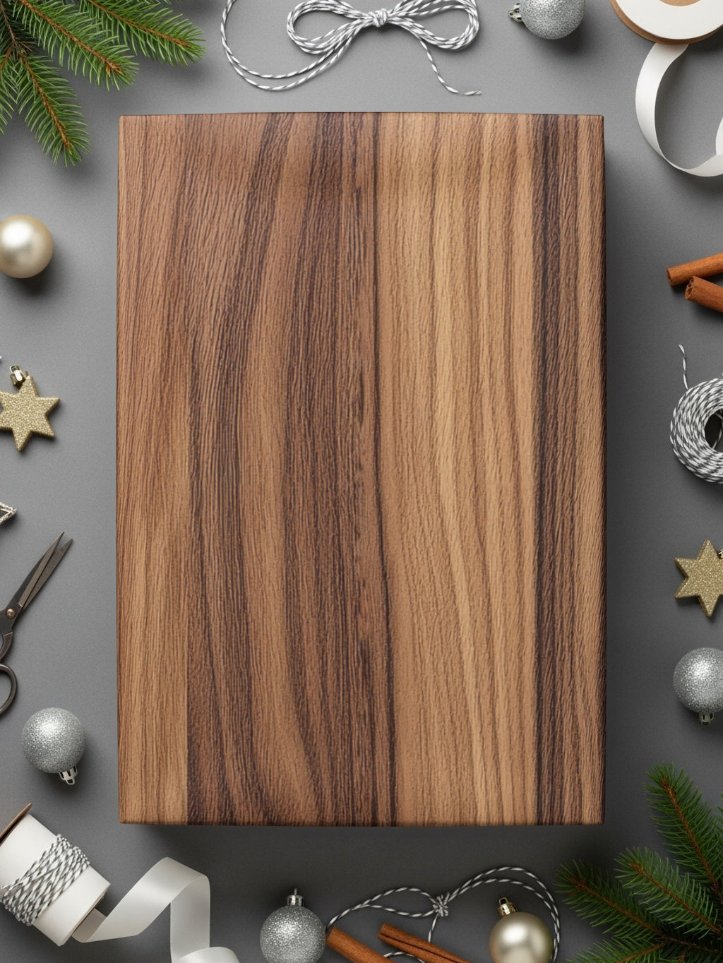 Elegant Wooden Holiday Gift Box for Festive Seasons