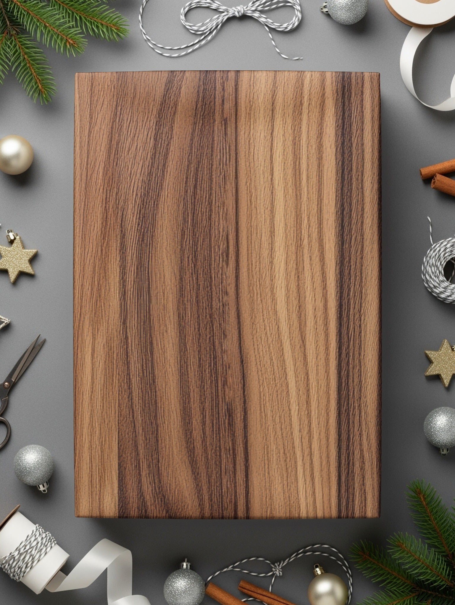 Elegant Wooden Holiday Gift Box for Festive Seasons