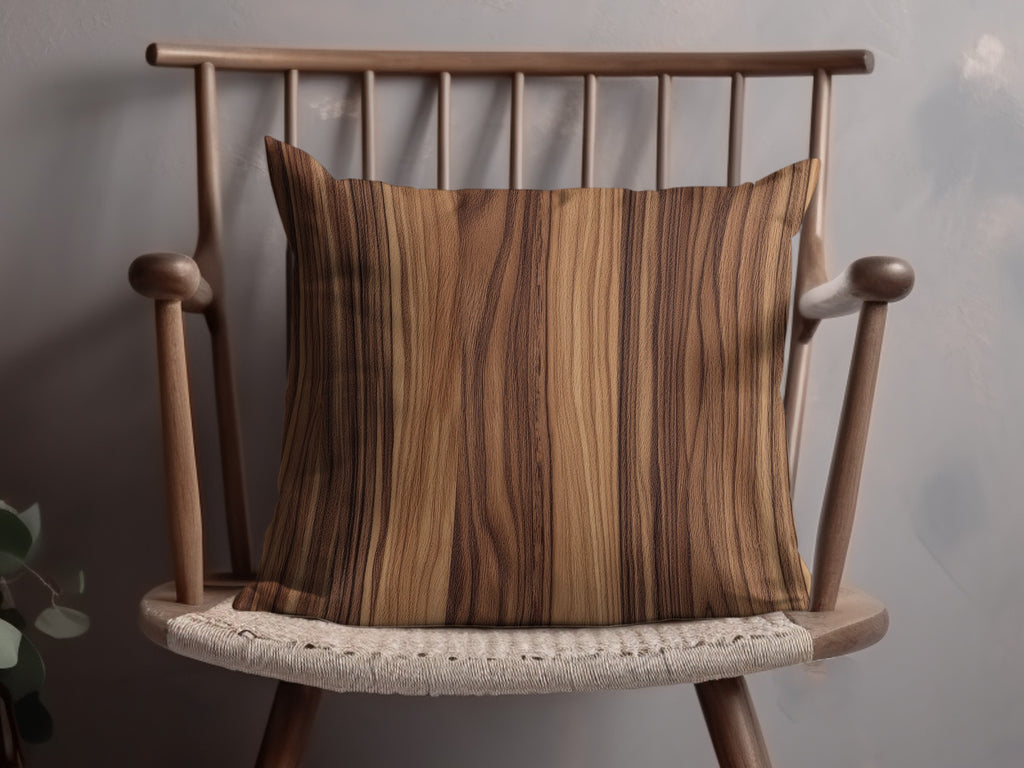 Elegant Wood Grain Design Throw Pillow for Your Home Decor