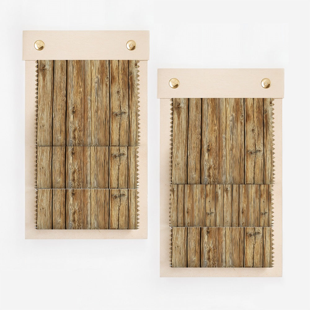 Rustic Wood Plank Pattern Design Wall Hanging Decor