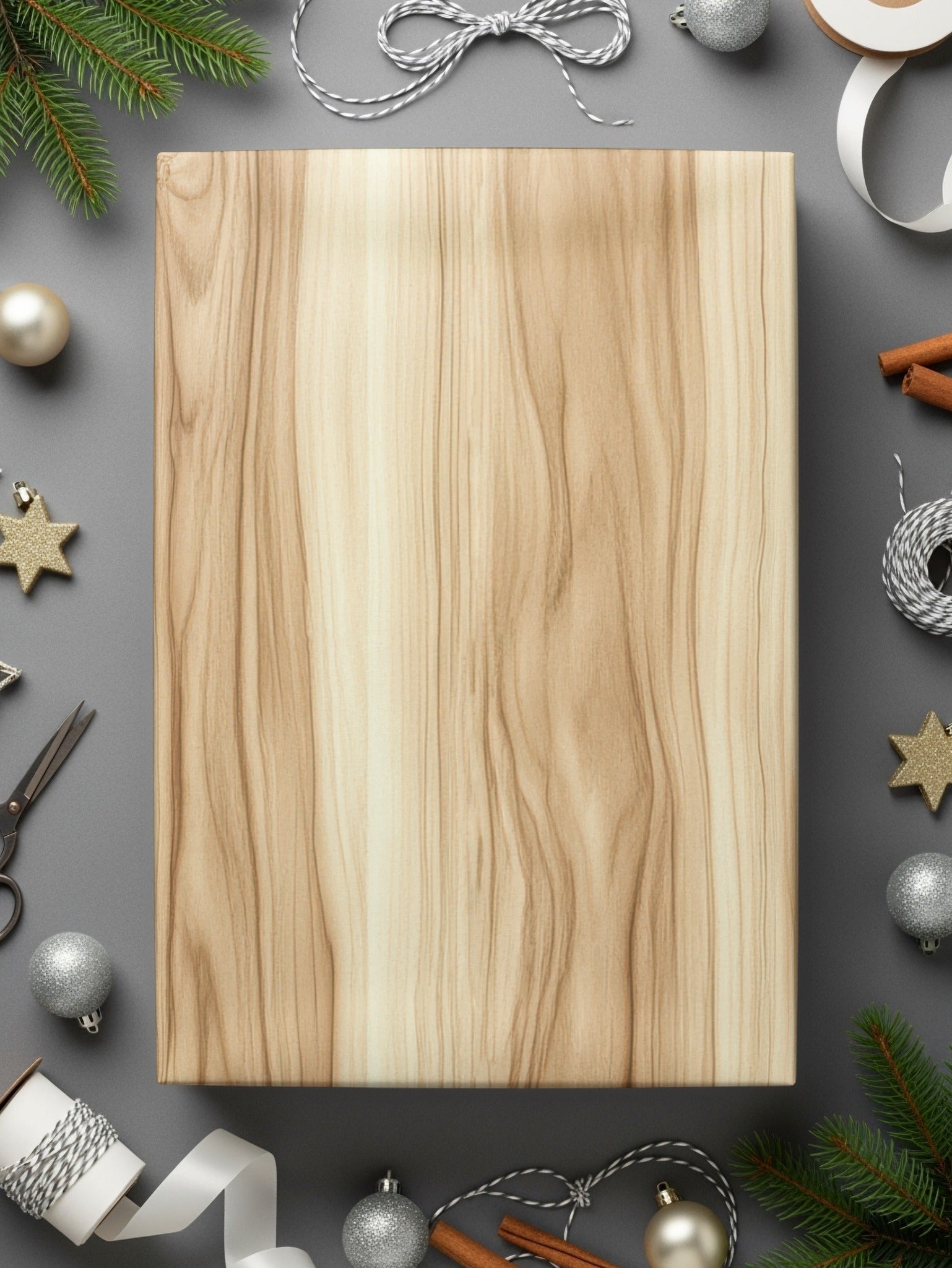 Festive Themed Wooden Gift Box for the Perfect Present