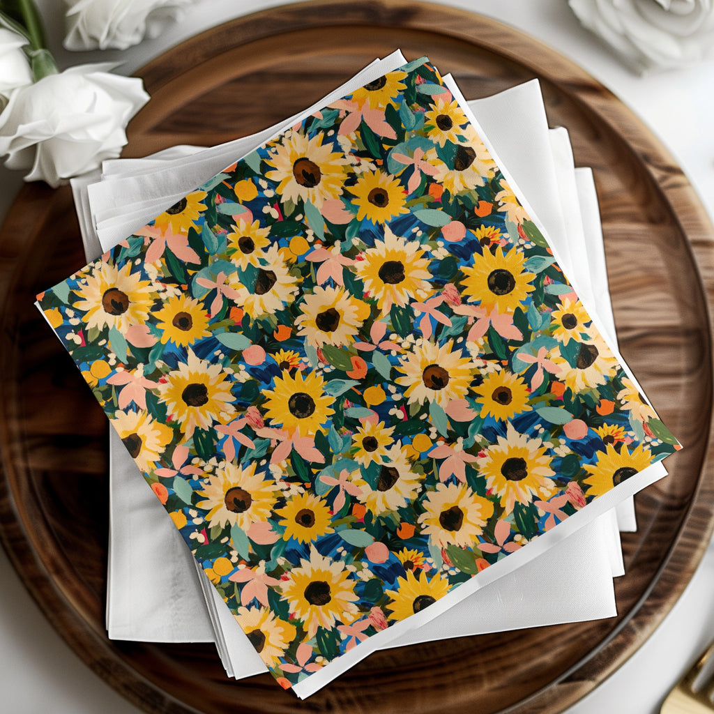 Colorful Sunflower Pattern Design Decorative Product