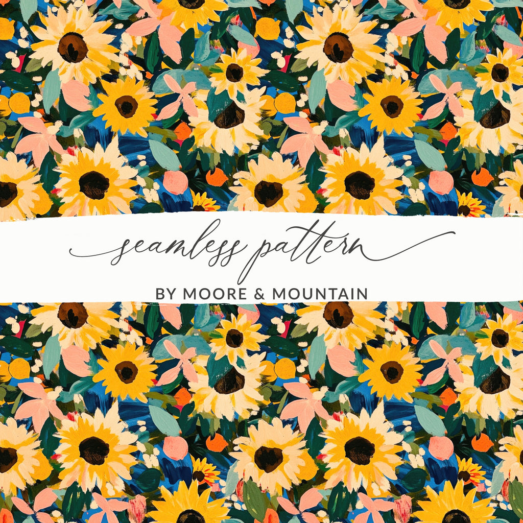 Vibrant Seamless Floral Pattern by Moore & Mountain